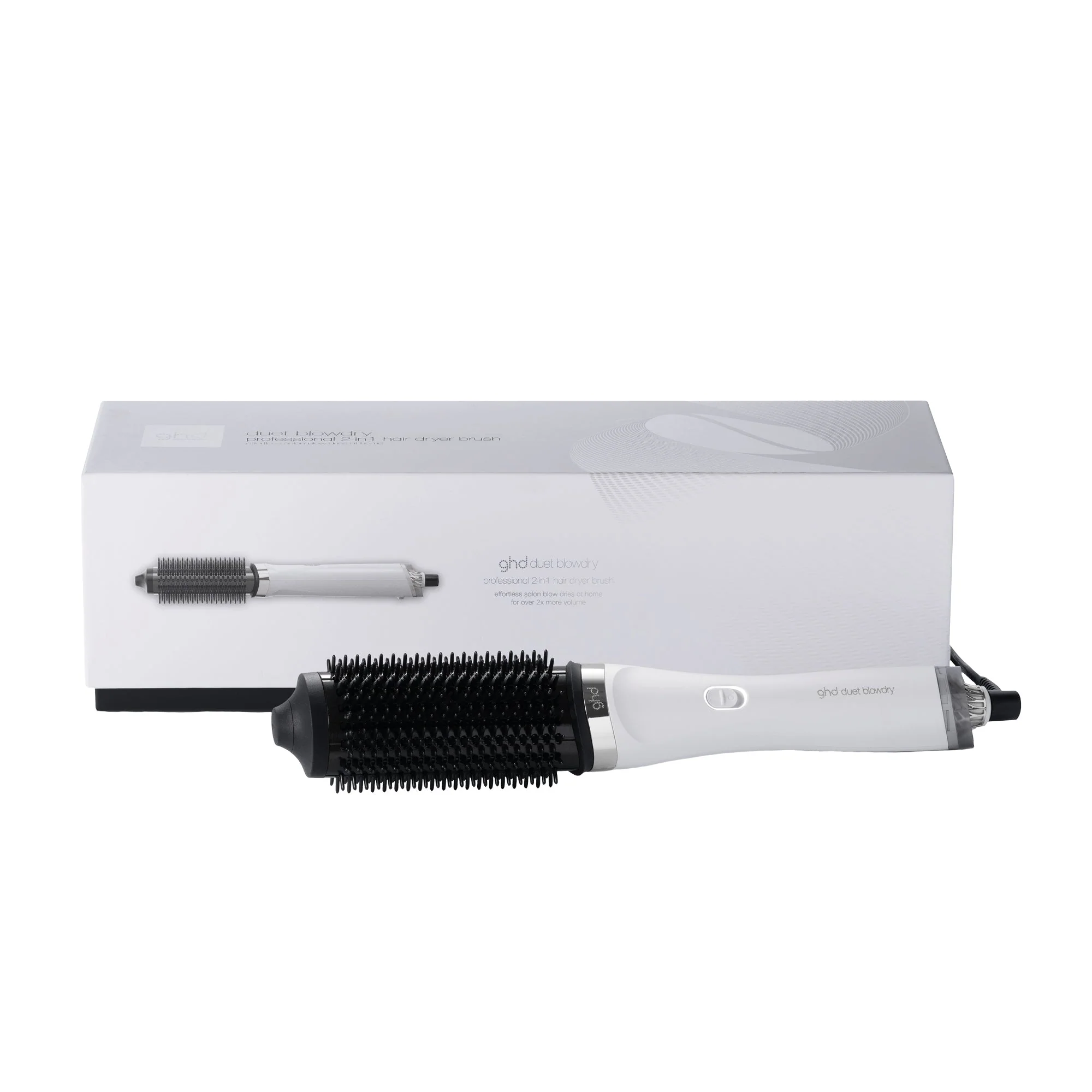 ghd Duet Blowdry Volumising Hot Air Brush - White - Image 2