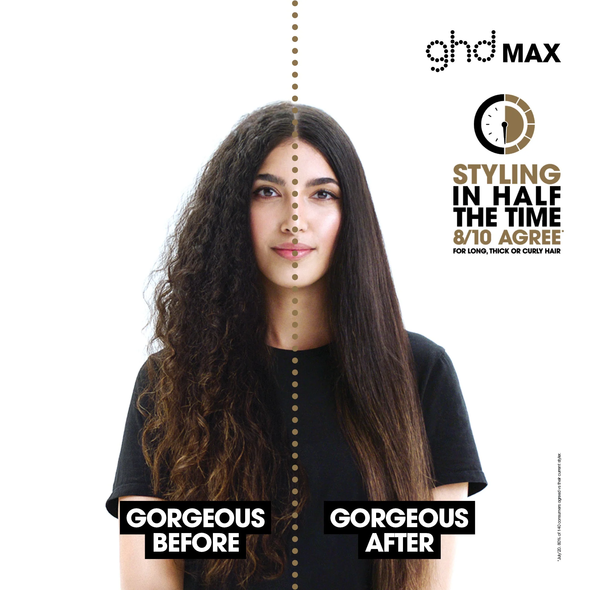 ghd Max Wide-Plate Hair Straightener 42mm Plate - Black - Image 3
