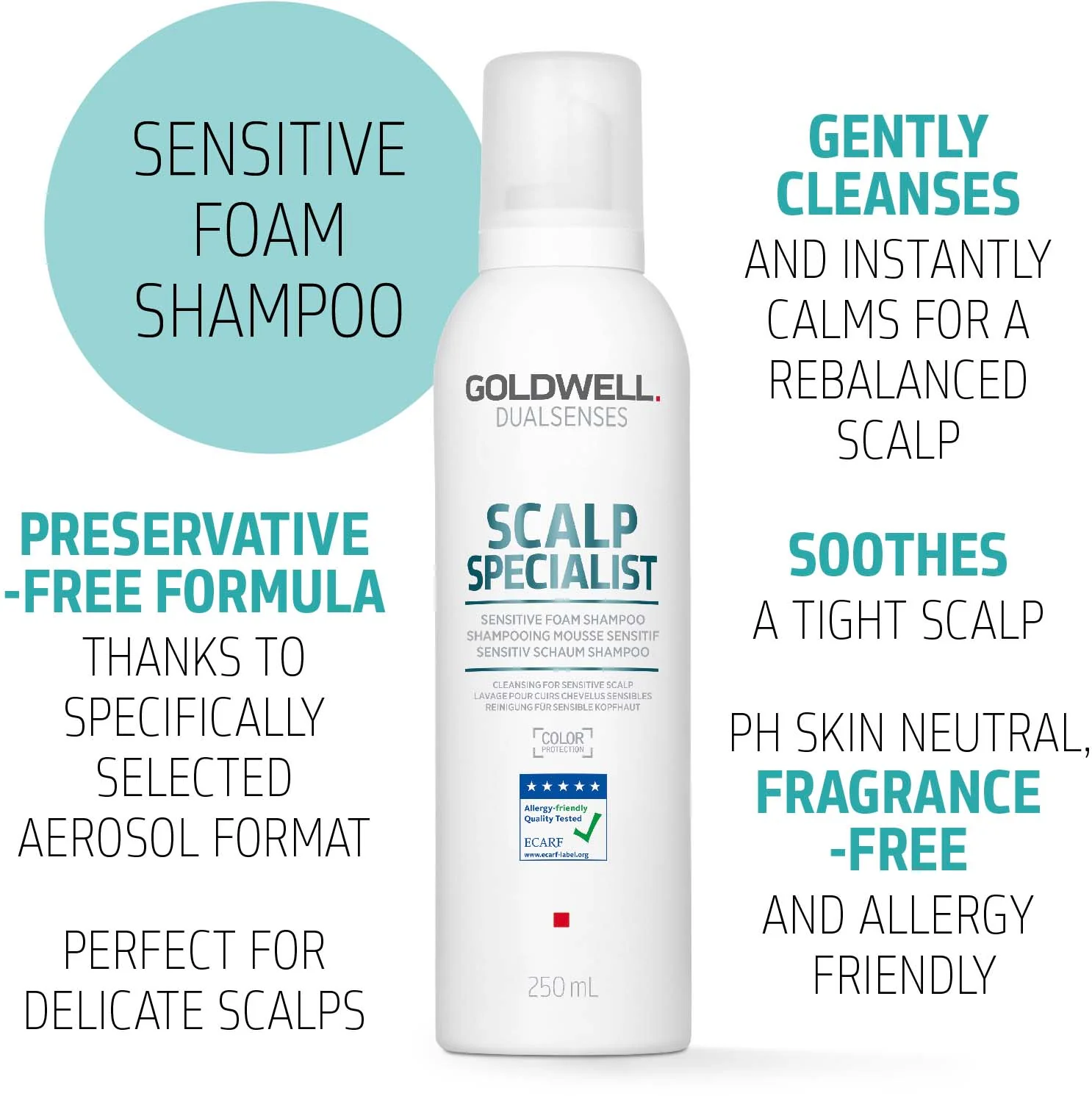 Goldwell Dualsense Scalp Specialist Foam Shampoo 250ml - Image 3