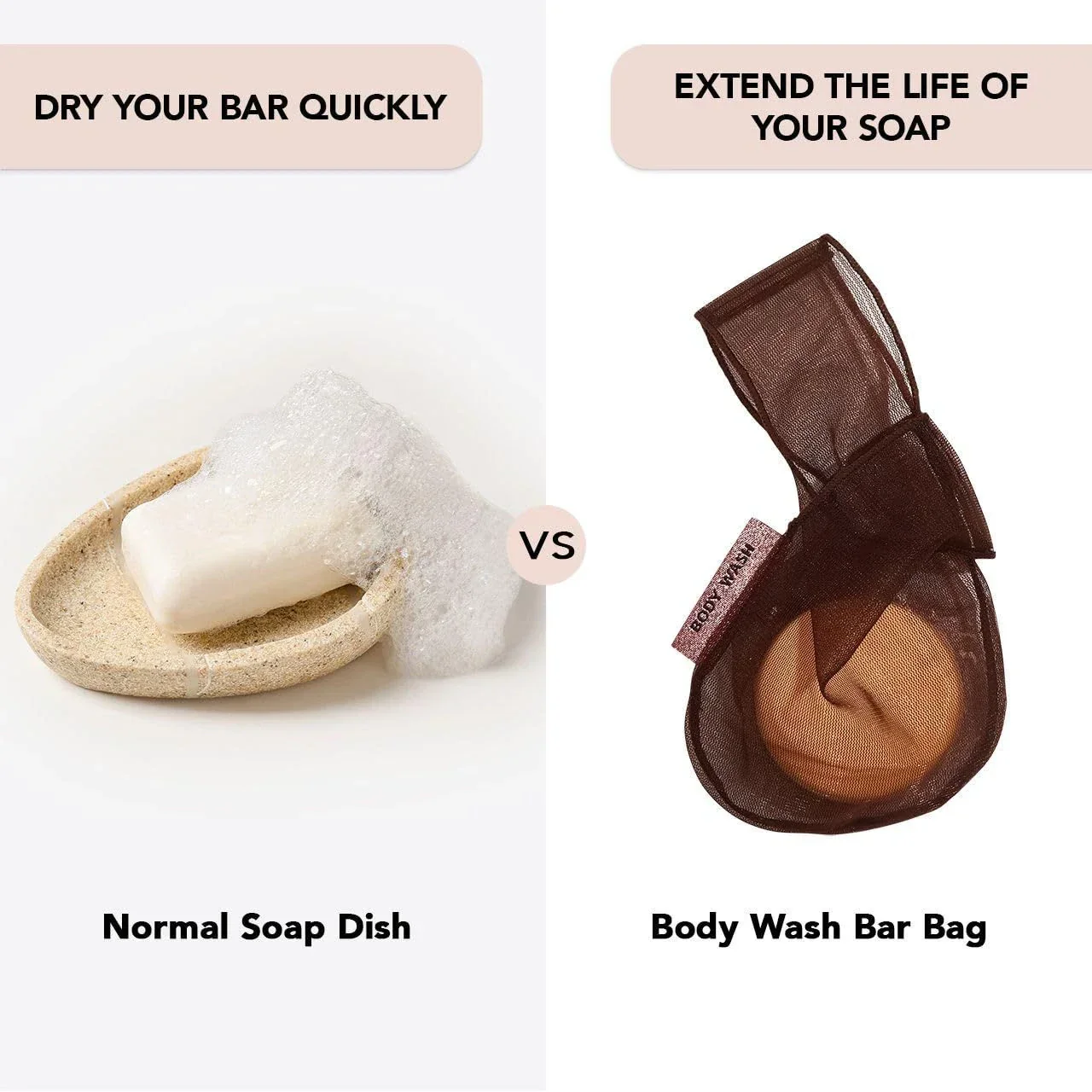 Kitsch Body Bar Saver Bag - Chocolate - Image 2