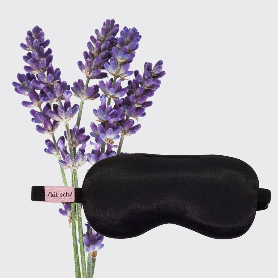 Kitsch Lavender Weighted Eye Mask - Black - Image 3