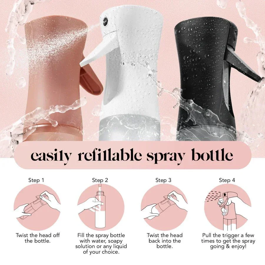 Kitsch Recycled Plastic Continuous Spray Bottle - Terracotta - Image 2