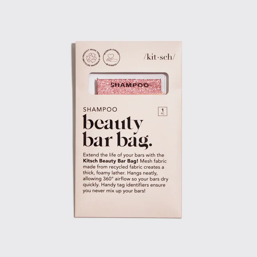 Kitsch Shampoo Bar Saver Bag - Blush - Image 2