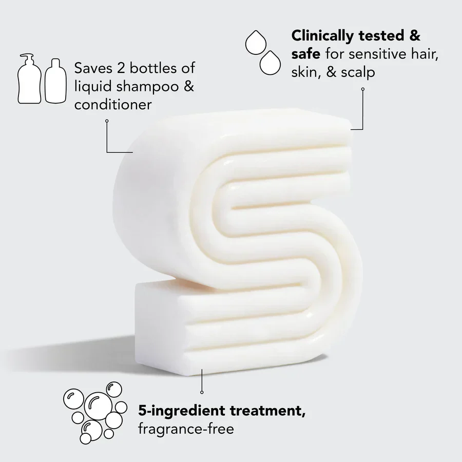 Kitsch Ultra Sensitive Solid Shampoo & Body Wash Bar 91g - Image 3