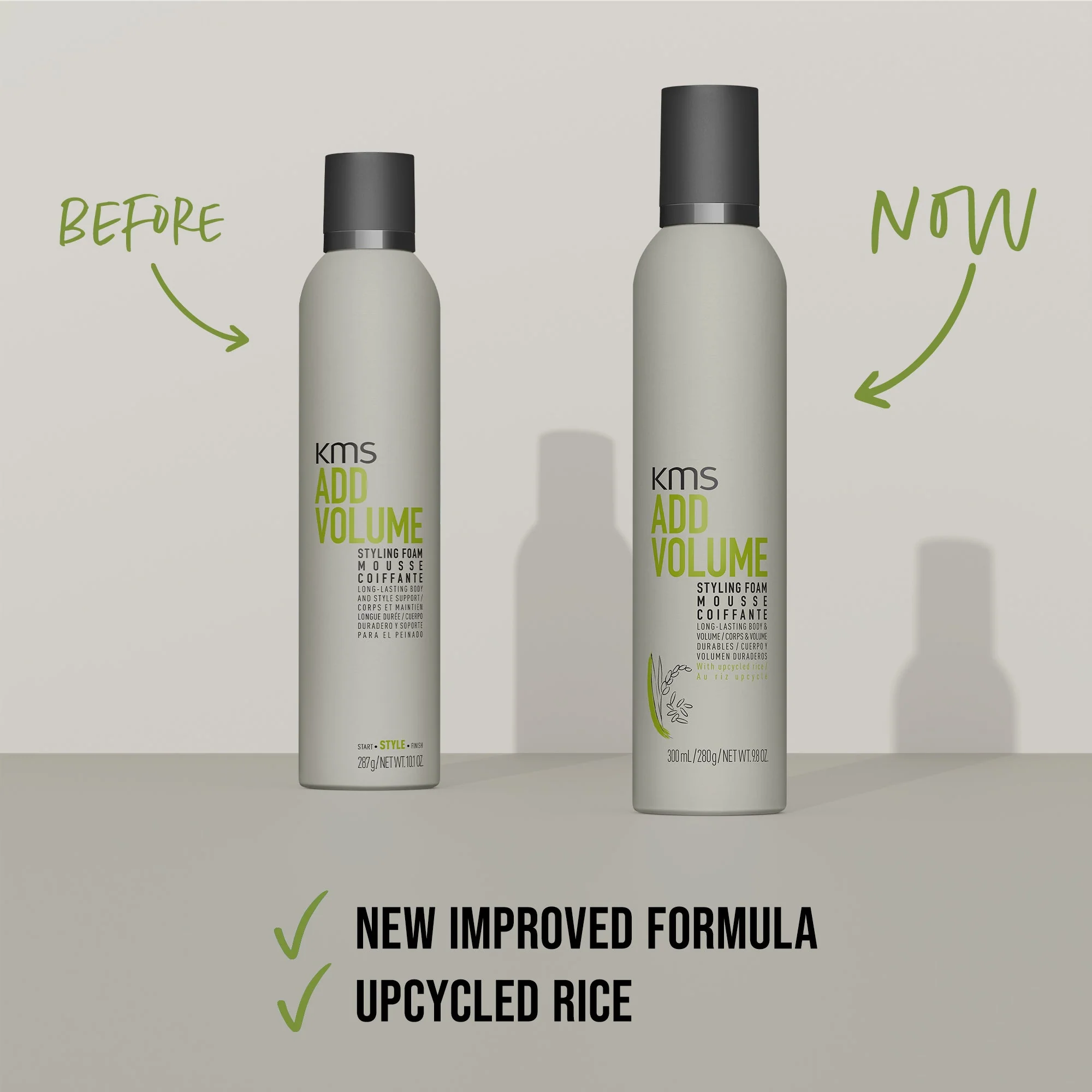 KMS Add Volume Styling Foam 300ml - Image 3