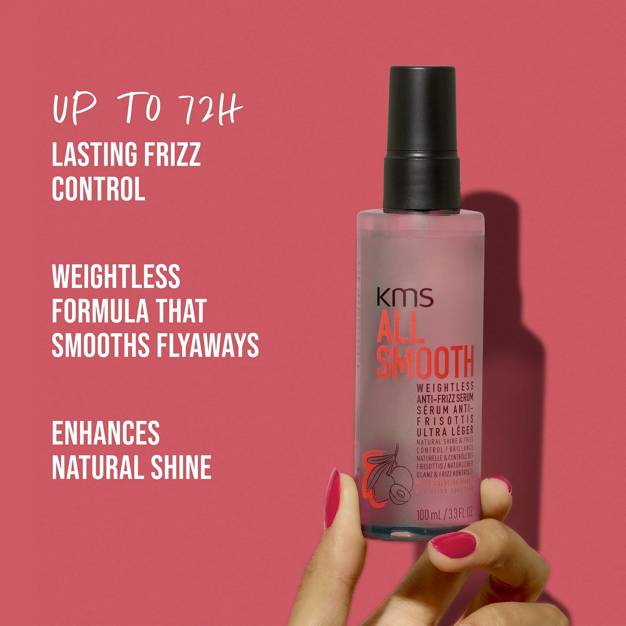 KMS All Smooth Anti-Frizz Serum 100ml - Image 3