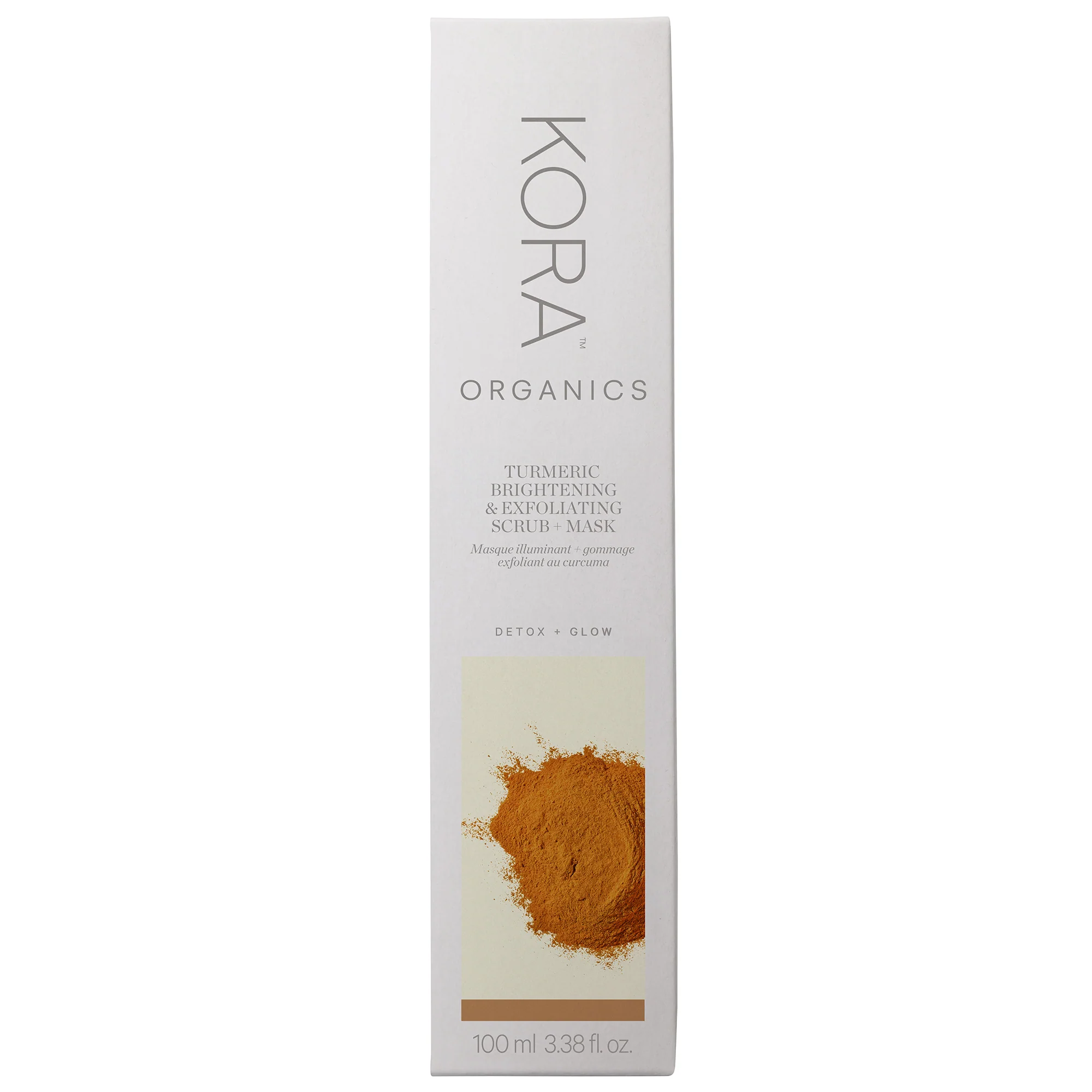 KORA Organics Turmeric 2-in-1 Brightening and Exfoliating Mask 100ml - Image 2