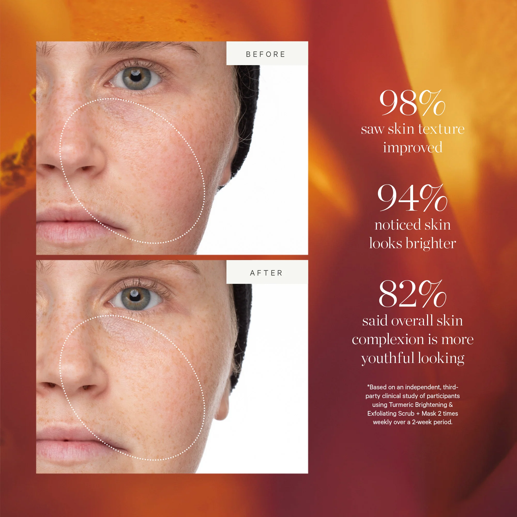 KORA Organics Turmeric 2-in-1 Brightening and Exfoliating Mask 100ml - Image 9