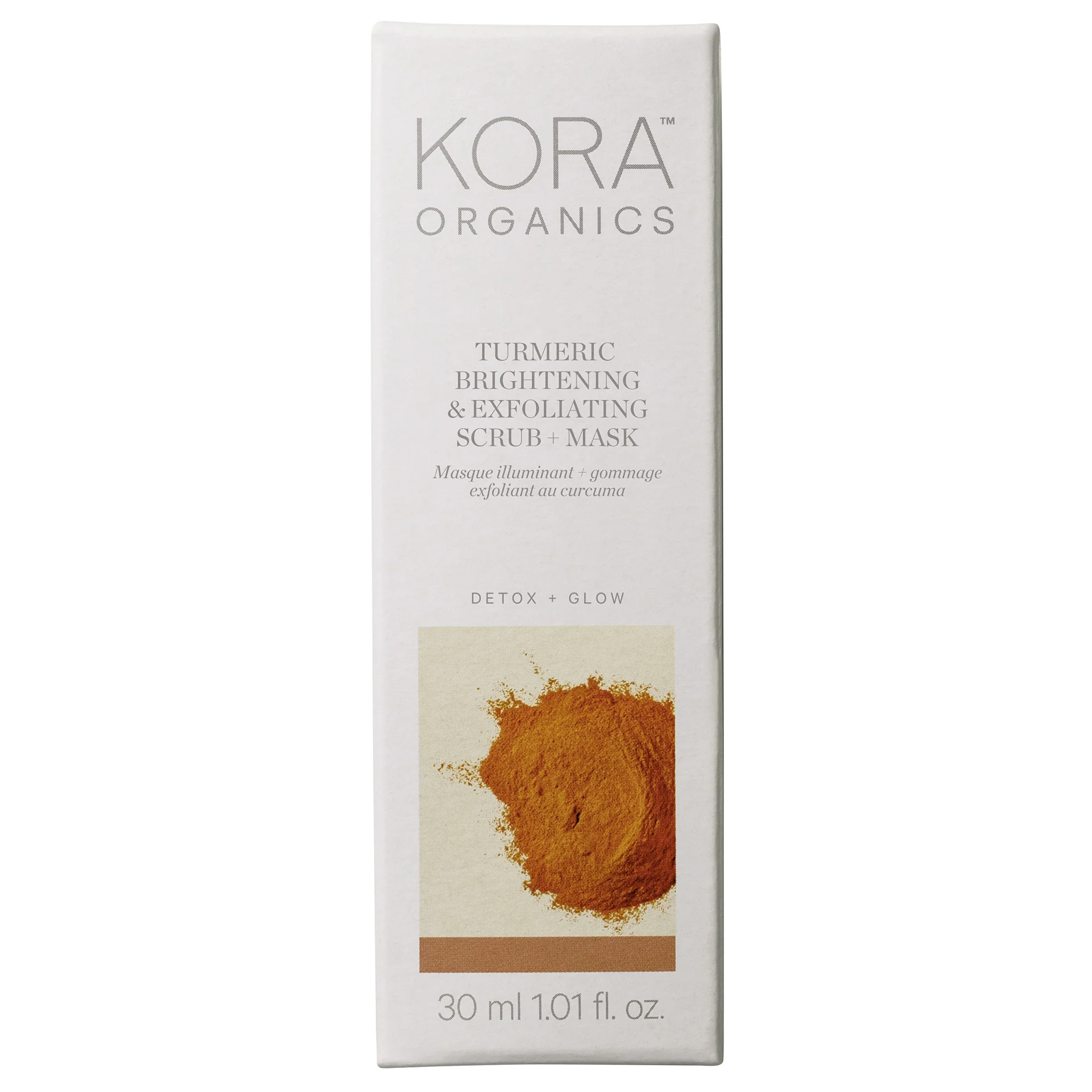 KORA Organics Turmeric Brightening and Exfoliating Mask 30ml - Image 2