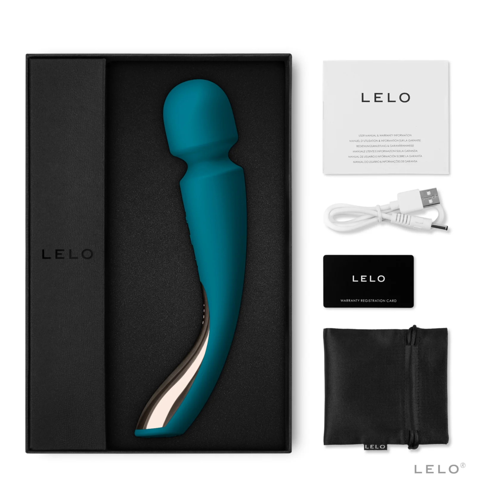 LELO Smart Wand 2 Medium - Ocean Blue - Image 2