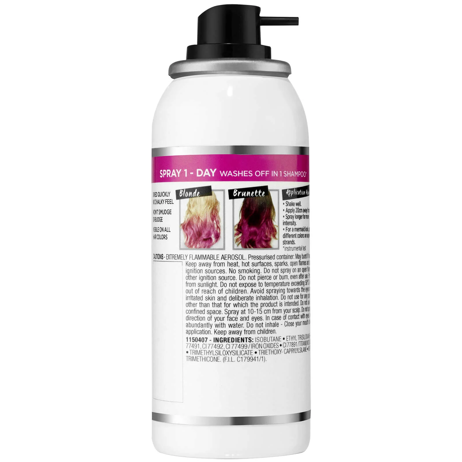 L'Oreal Colorista 1 Day Colour Spray Hot Pink - Image 2