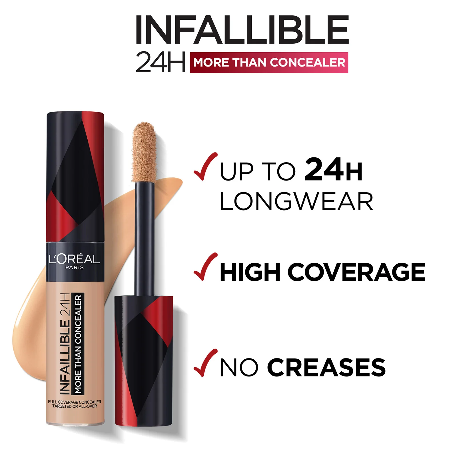 L'Oréal Paris Infallible More Than Concealer 10ml (Various Shades) - Image 58