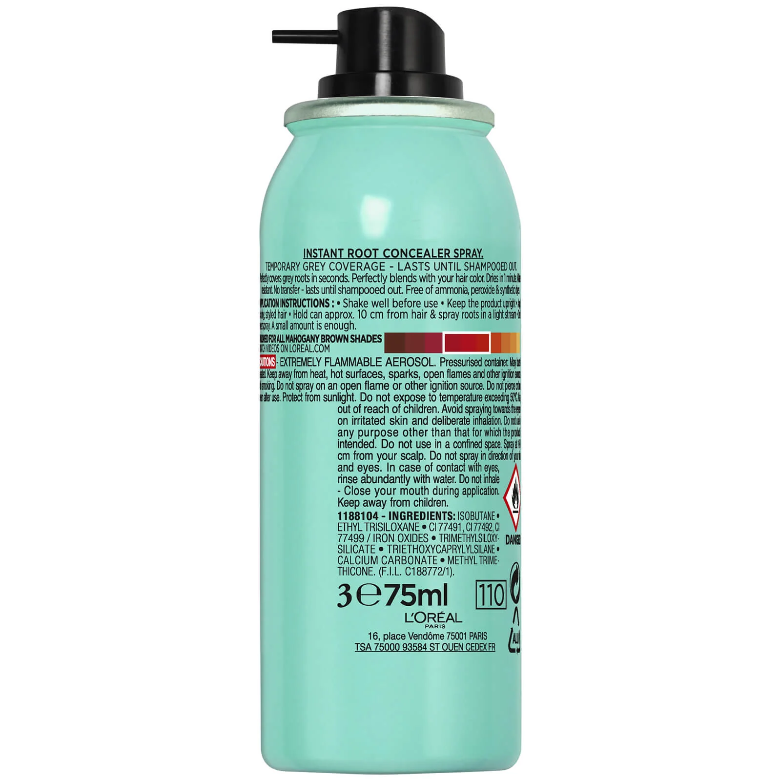 L'Oréal Paris Magic Retouch Temporary Root Concealer Spray - Auburn 6 75ml - Image 3