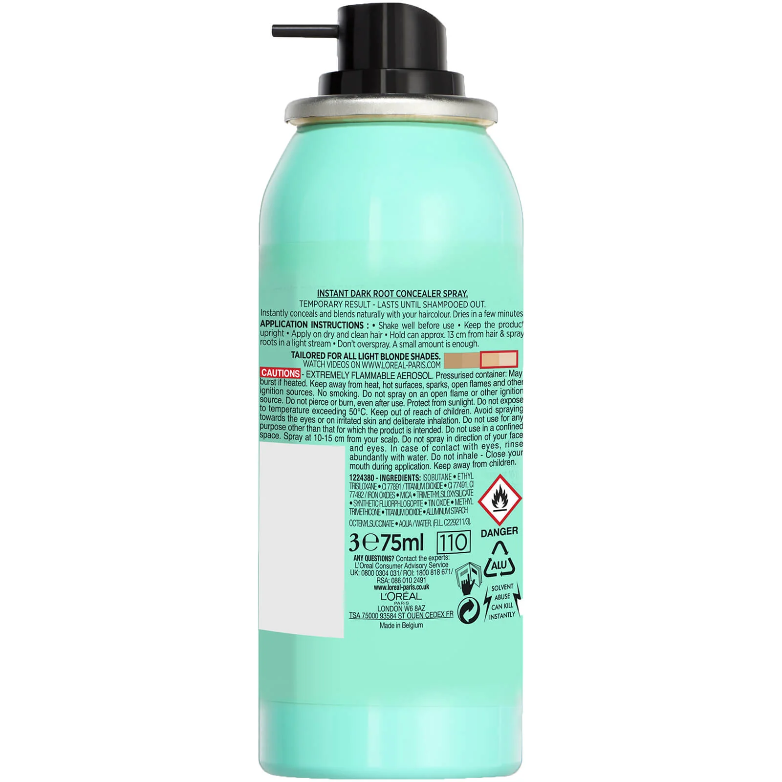 L'Oréal Paris Magic Retouch Temporary Root Concealer Spray - Light Blonde Dark Roots 9.3 75ml - Image 2