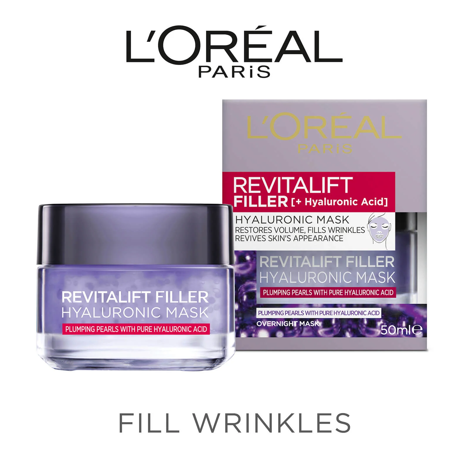 L'Oréal Paris Revitalift Filler Hyaluronic Mask 50ml - Image 3