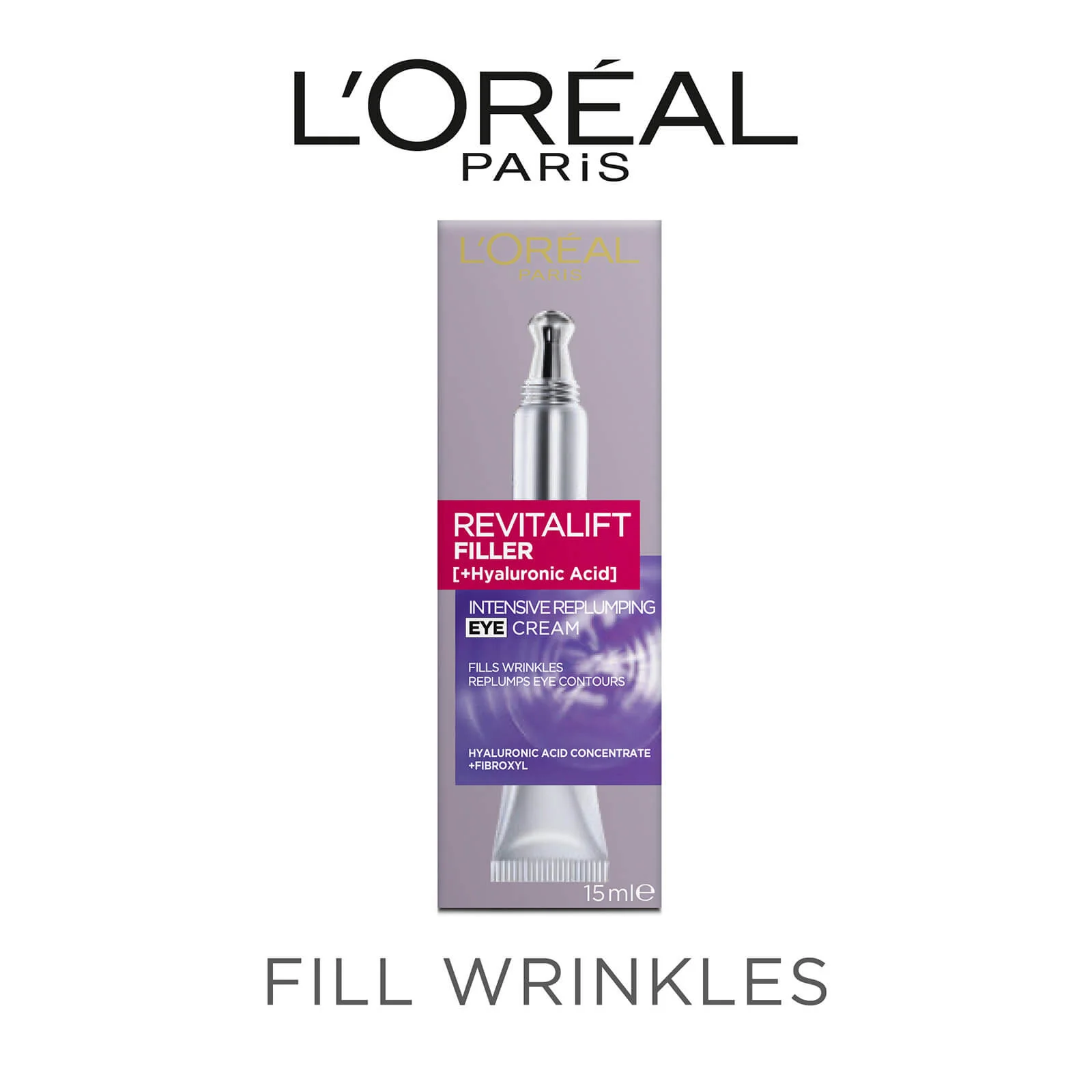 L'Oréal Paris Revitalift Filler Intensive Replumping Eye Cream 15ml - Image 2