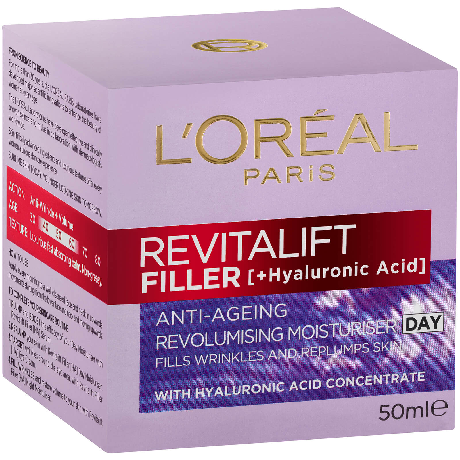 L'Oréal Paris Revitalift Filler Revolumising Day Moisturiser 50ml - Image 3