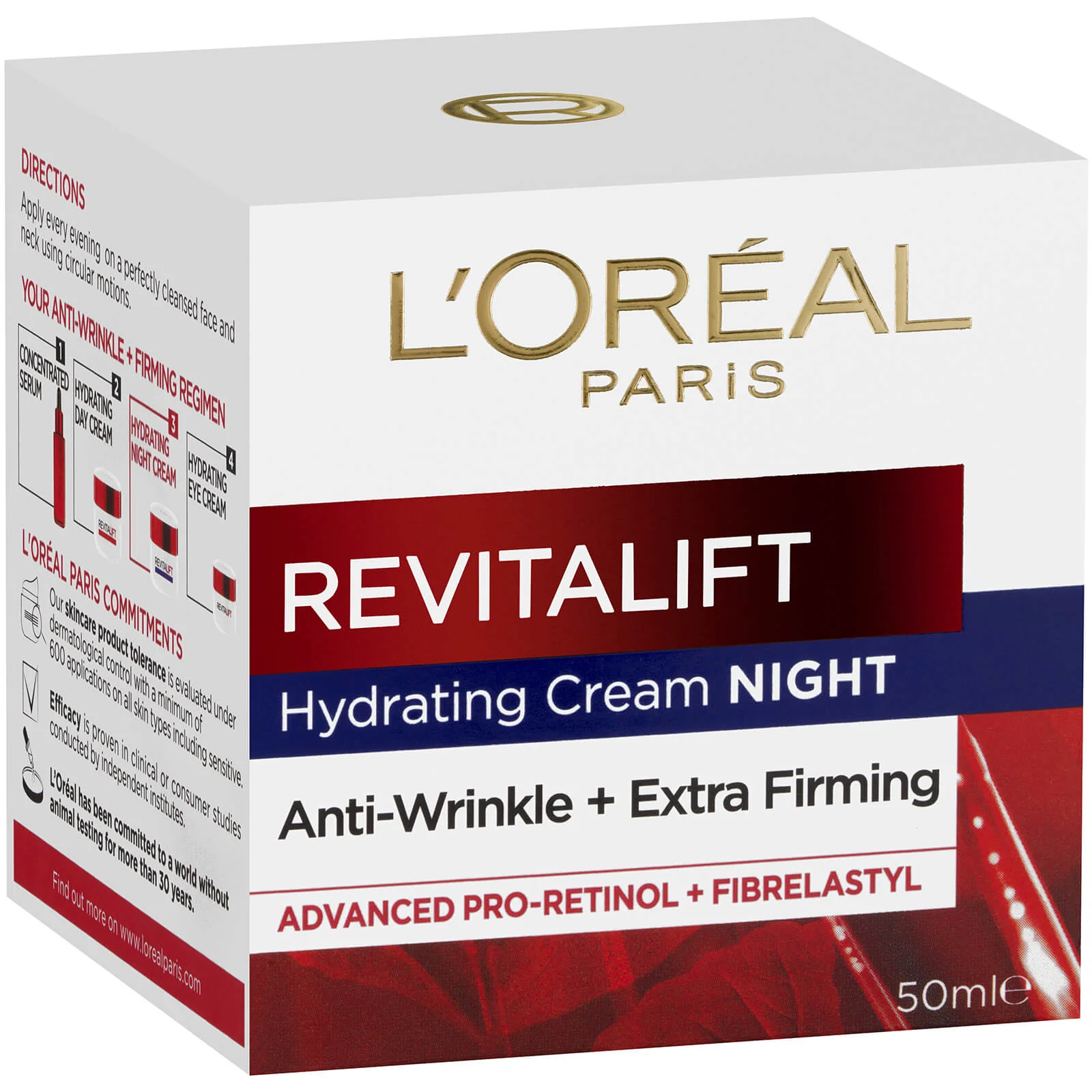 L'Oréal Paris Revitalift Night Cream 50ml - Image 3