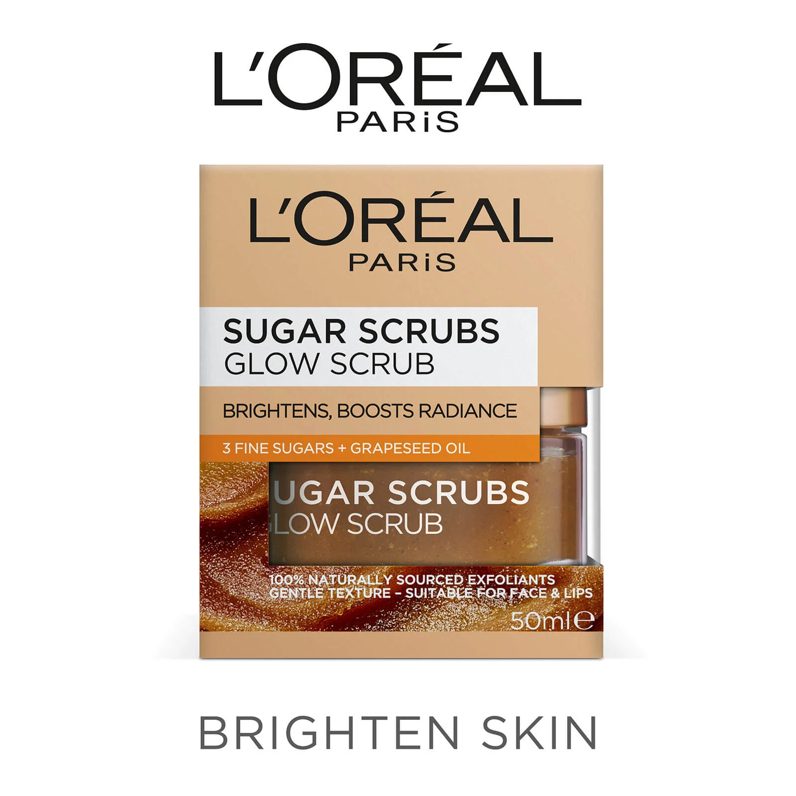L'Oréal Paris Sugar Scrubs Glow Scrub 50ml - Image 3