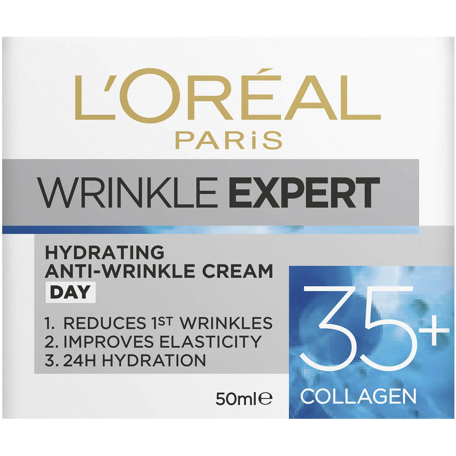 L'Oréal Paris Wrinkle Expert Hydrating Anti-Wrinkle Day Cream 35+ 50ml - Image 2