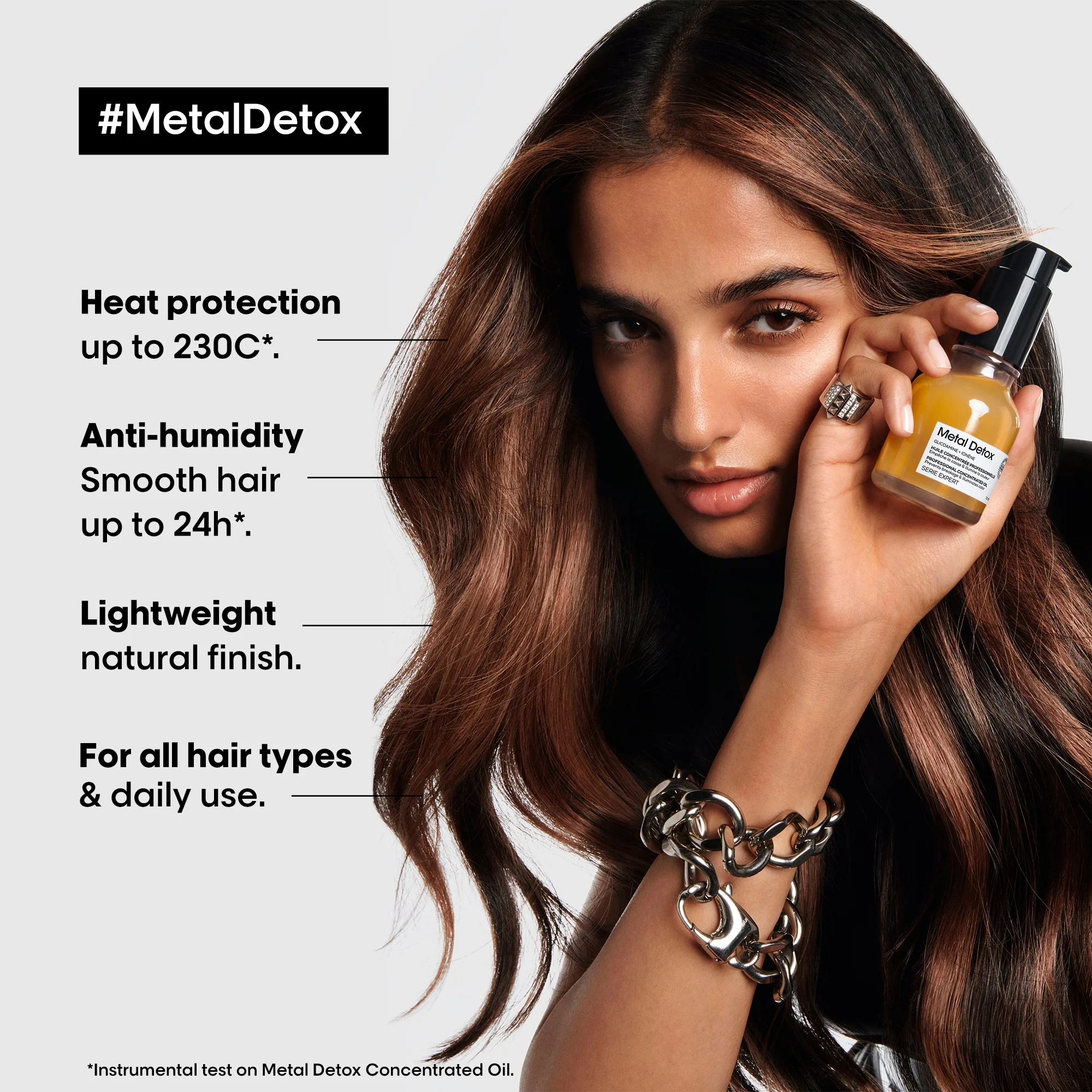 L'Oréal Professionnel Metal Detox Anti-deposit Protector Concentrated Hair Oil 50ml - Image 3