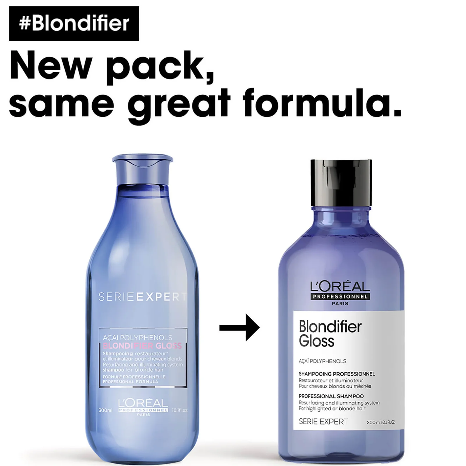 L'Oréal Professionnel Serie Expert Blondifier Gloss Shampoo 300ml - Image 2