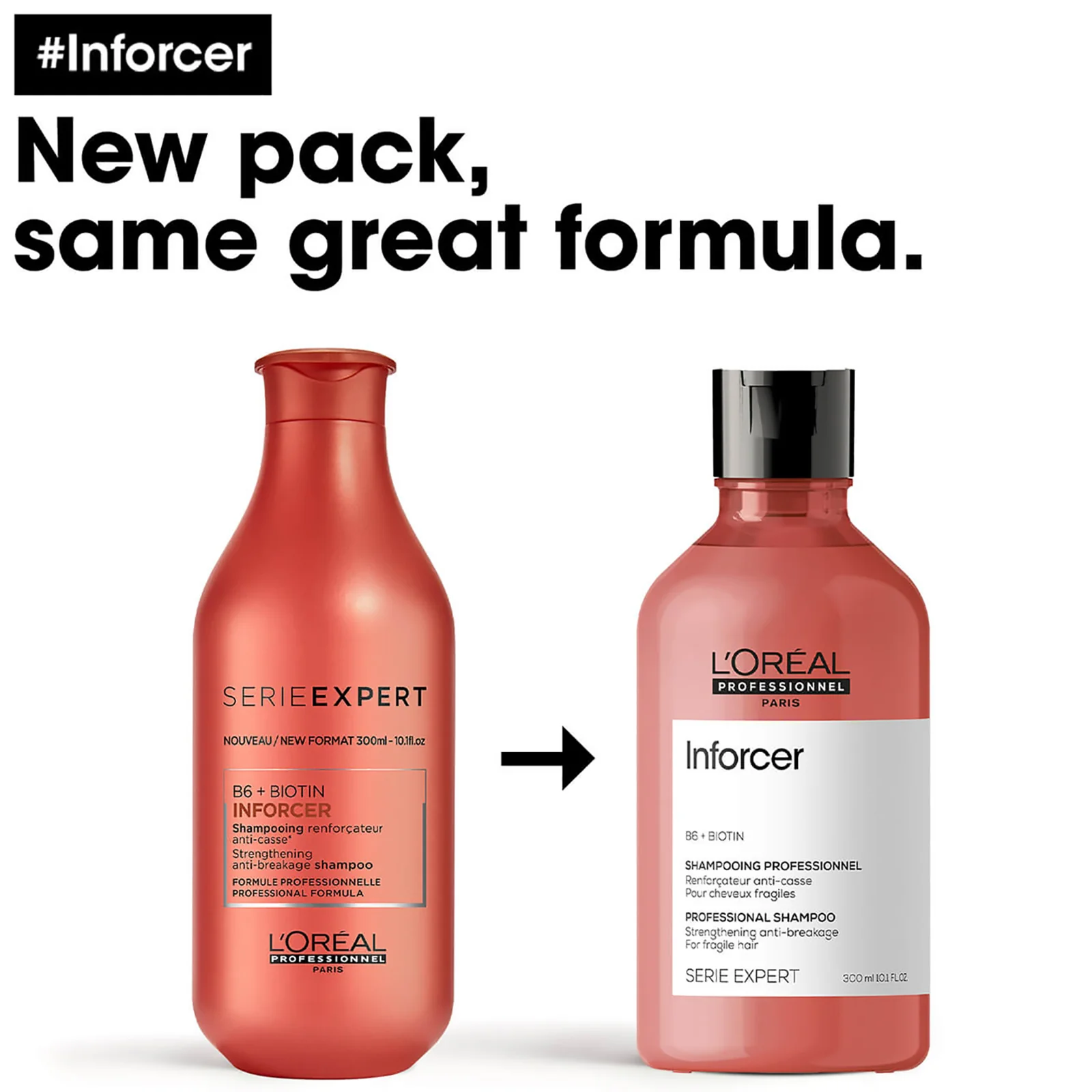 L'Oréal Professionnel Serie Expert Inforcer Shampoo 300ml - Image 2