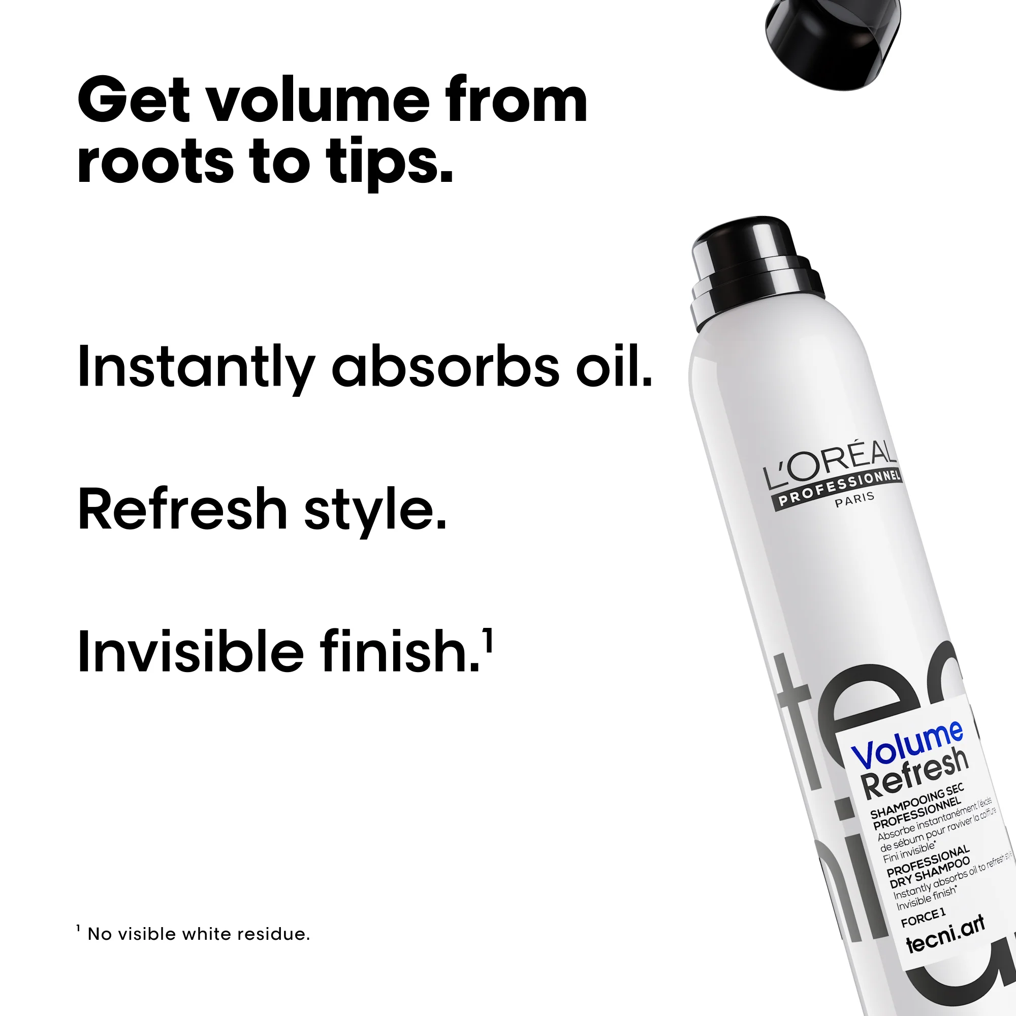 L'Oreal Professionnel Tecni.ART Volume Refresh Dry Shampoo 200ml - Image 2