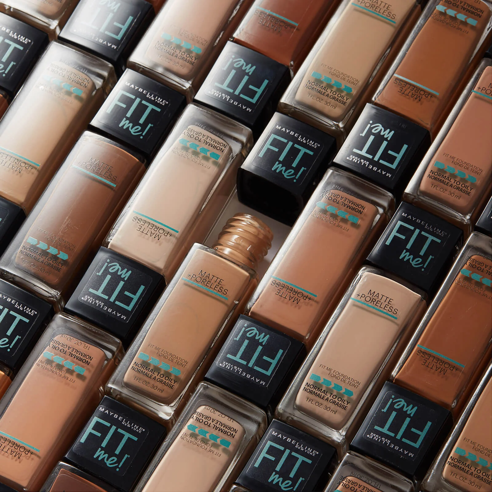 Maybelline Fit Me! Matte and Poreless Mattifying Liquid Foundation 30ml (Various Shades) - Image 130