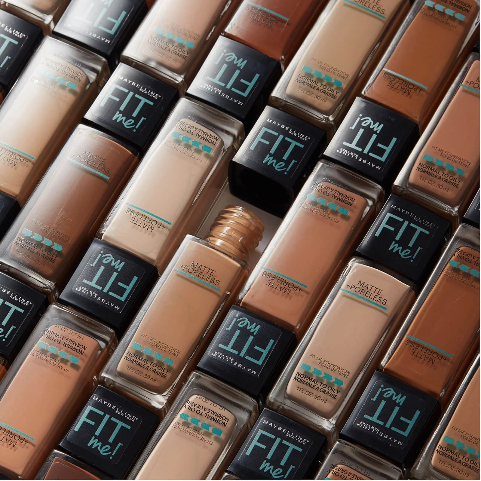 Maybelline Fit Me! Matte and Poreless Mattifying Liquid Foundation 30ml (Various Shades) - Image 135