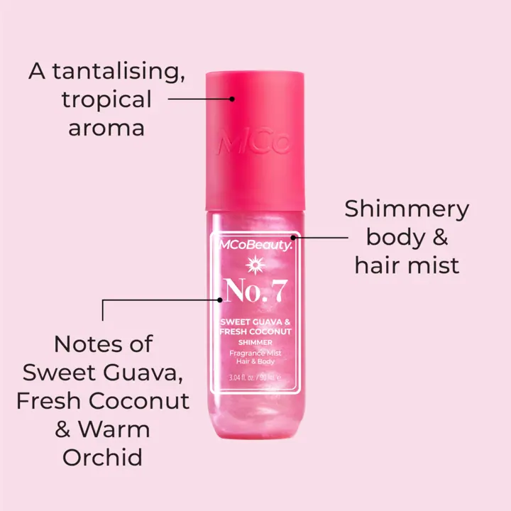 MCoBeauty Fragrance Mist Hair & Body 90ml - No.7 Shimmer - Image 2