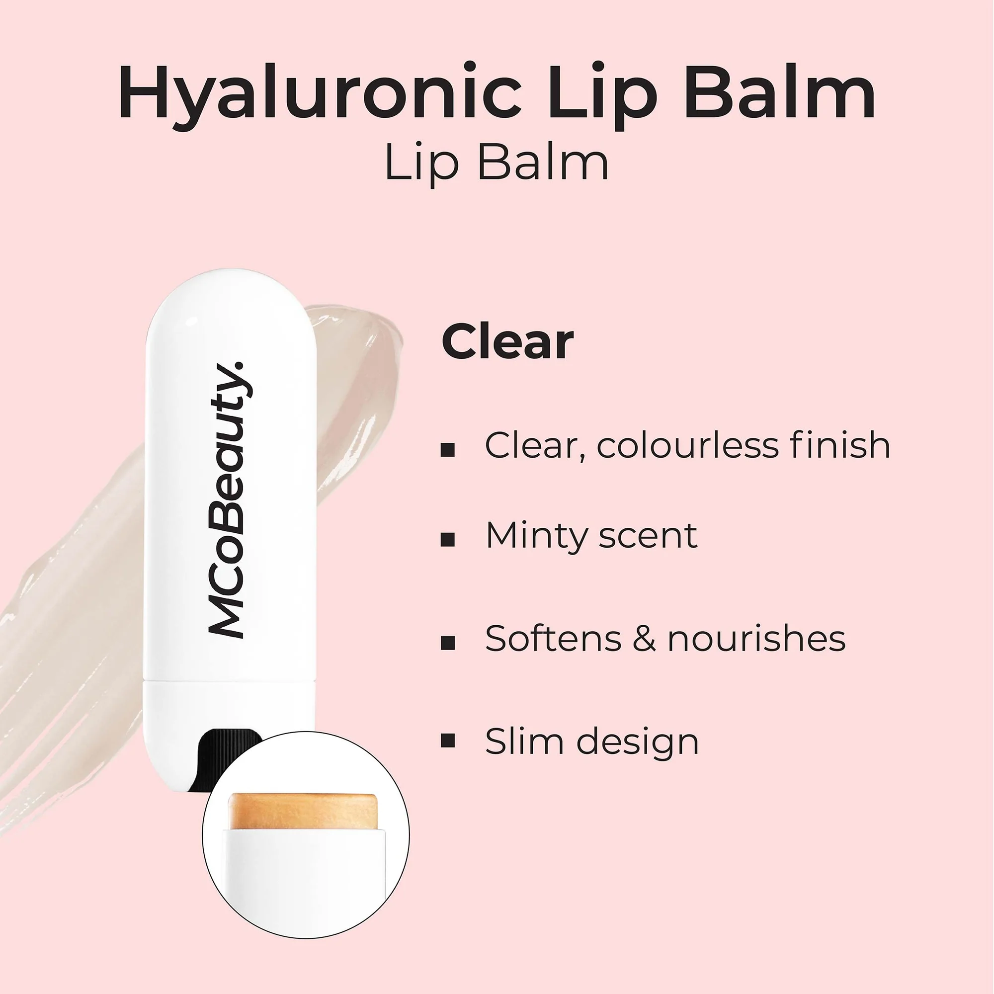 MCoBeauty Hyaluronic Ultra-Treatment Lip Balm 4g - Clear - Image 5