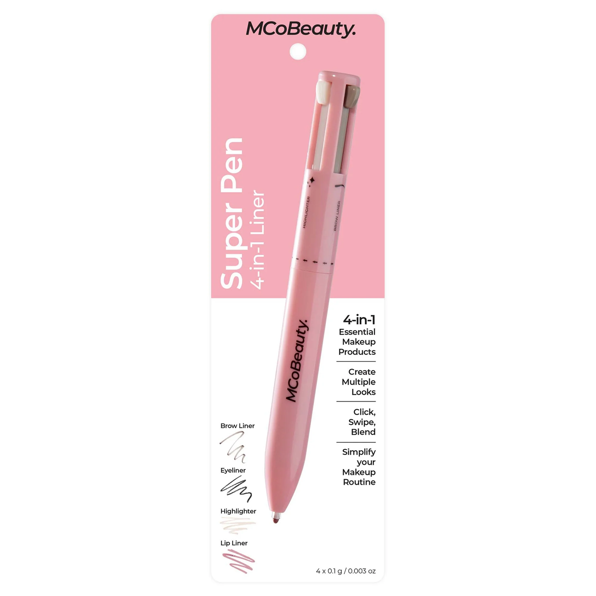 MCoBeauty Super Pen 4-in-1 Liner 4x 0.1g - Image 6