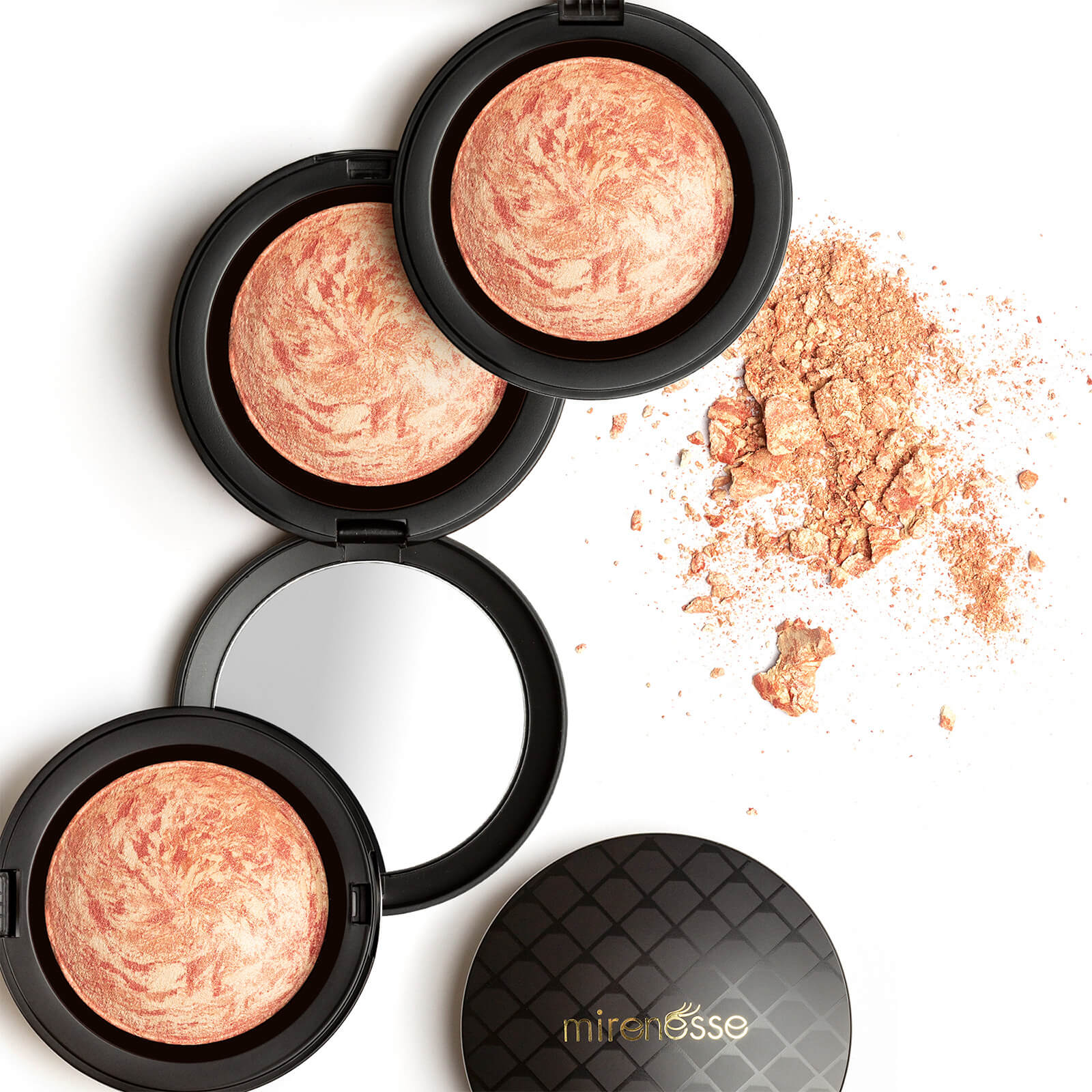 mirenesse Marble Mineral Baked Powder Blush 12g (Various Shades) - Image 3