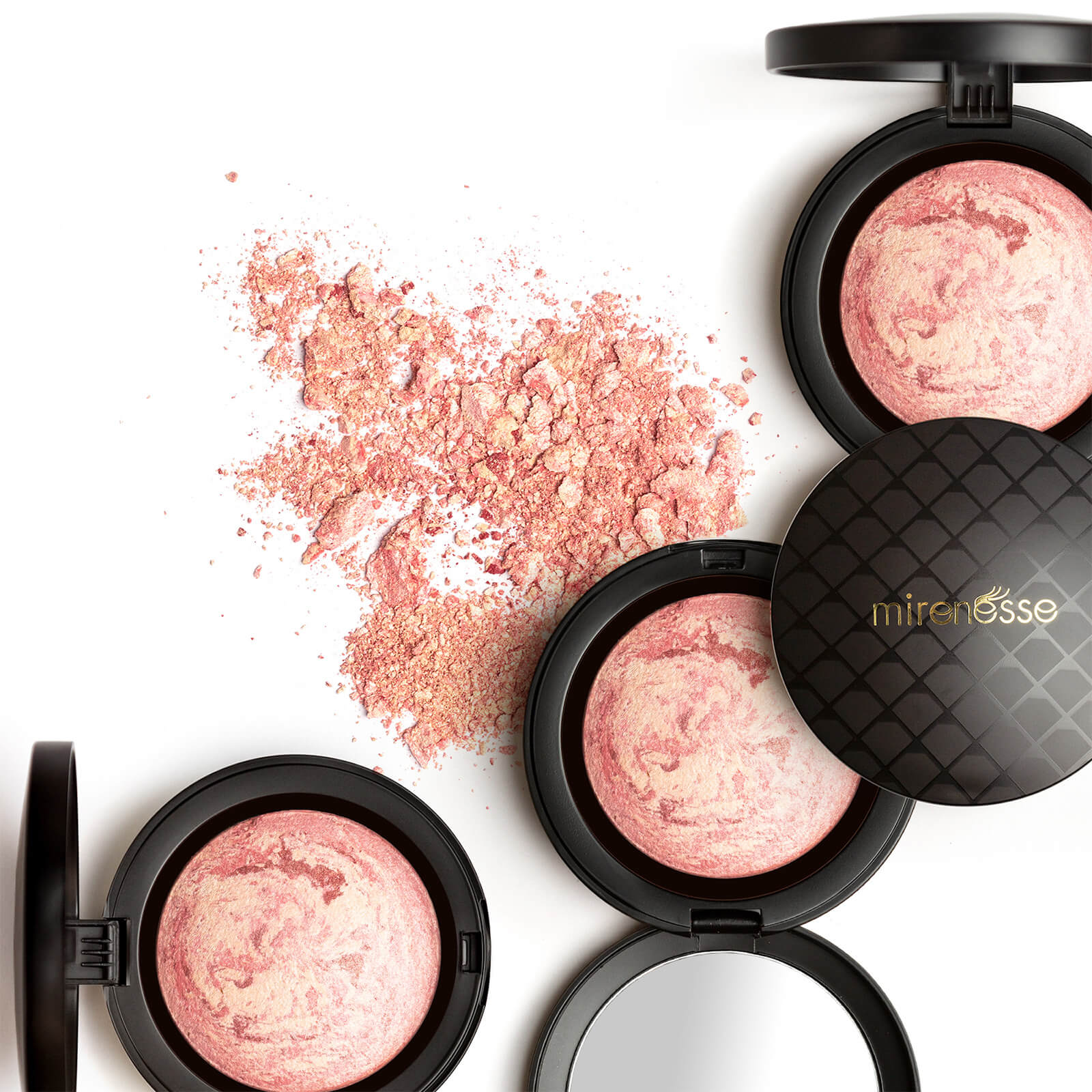 mirenesse Marble Mineral Baked Powder Blush 12g (Various Shades) - Image 6