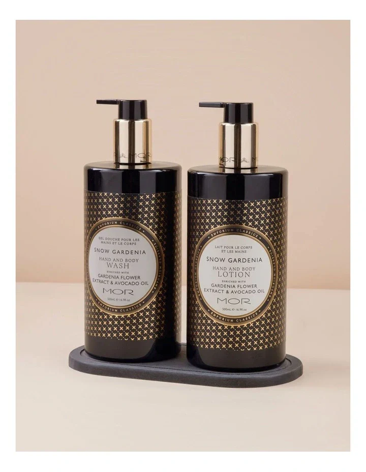 MOR Snow Gardenia Bath and Body Duo with Tray - Image 2