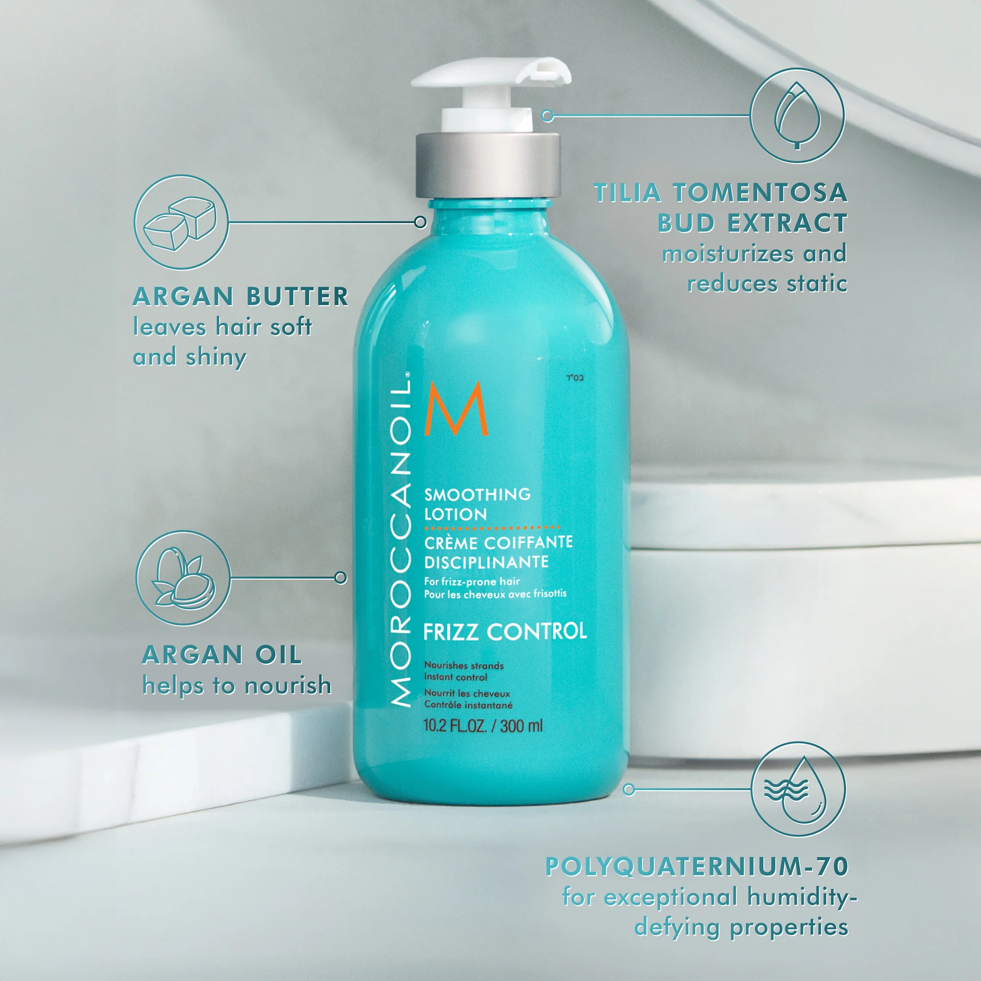 Moroccanoil Frizz Control Smoothing Lotion 300ml - Image 5