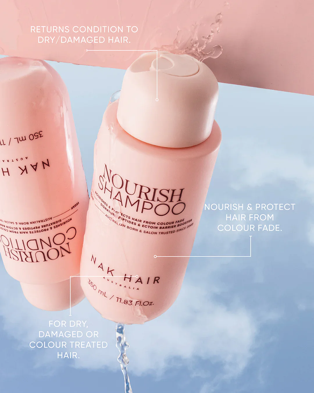 NAK Nourish Shampoo 350ml - Image 2