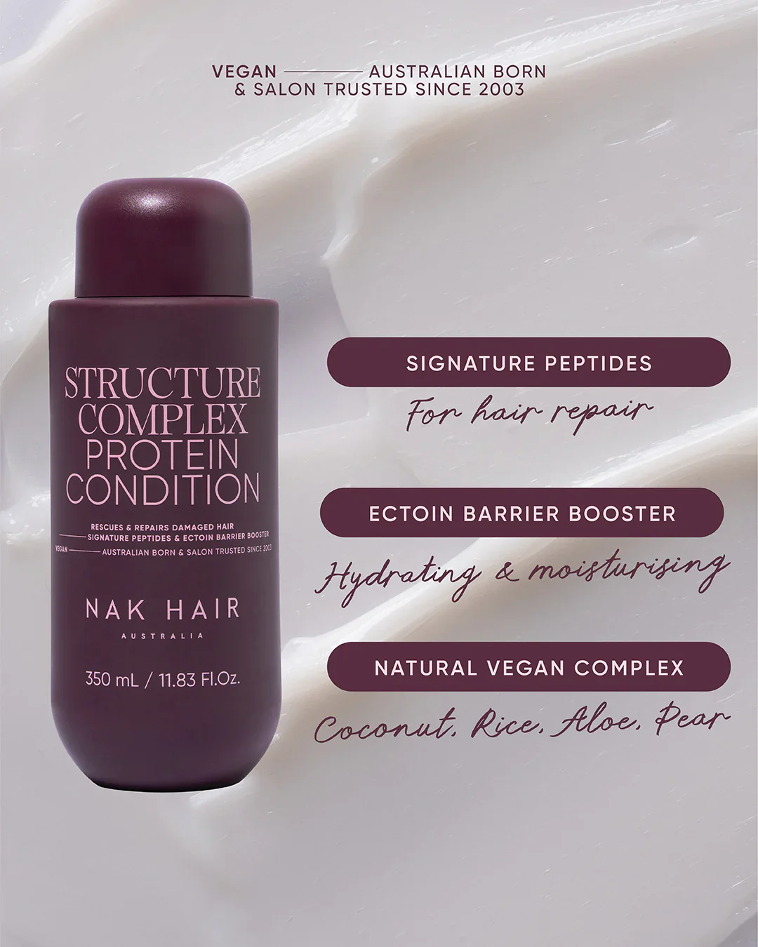 NAK Structure Complex Protein Conditioner 350ml - Image 7