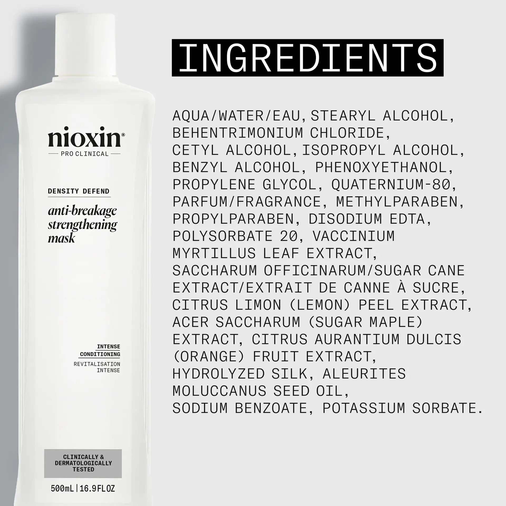 Nioxin Anti-Breakage Strengthening Mask 500ml - Image 3