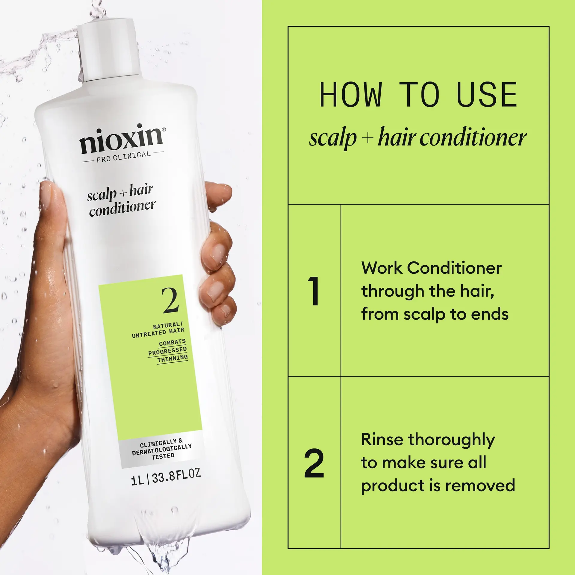 Nioxin Scalp + Hair Thickening System 2 Conditioner 1L - Image 6