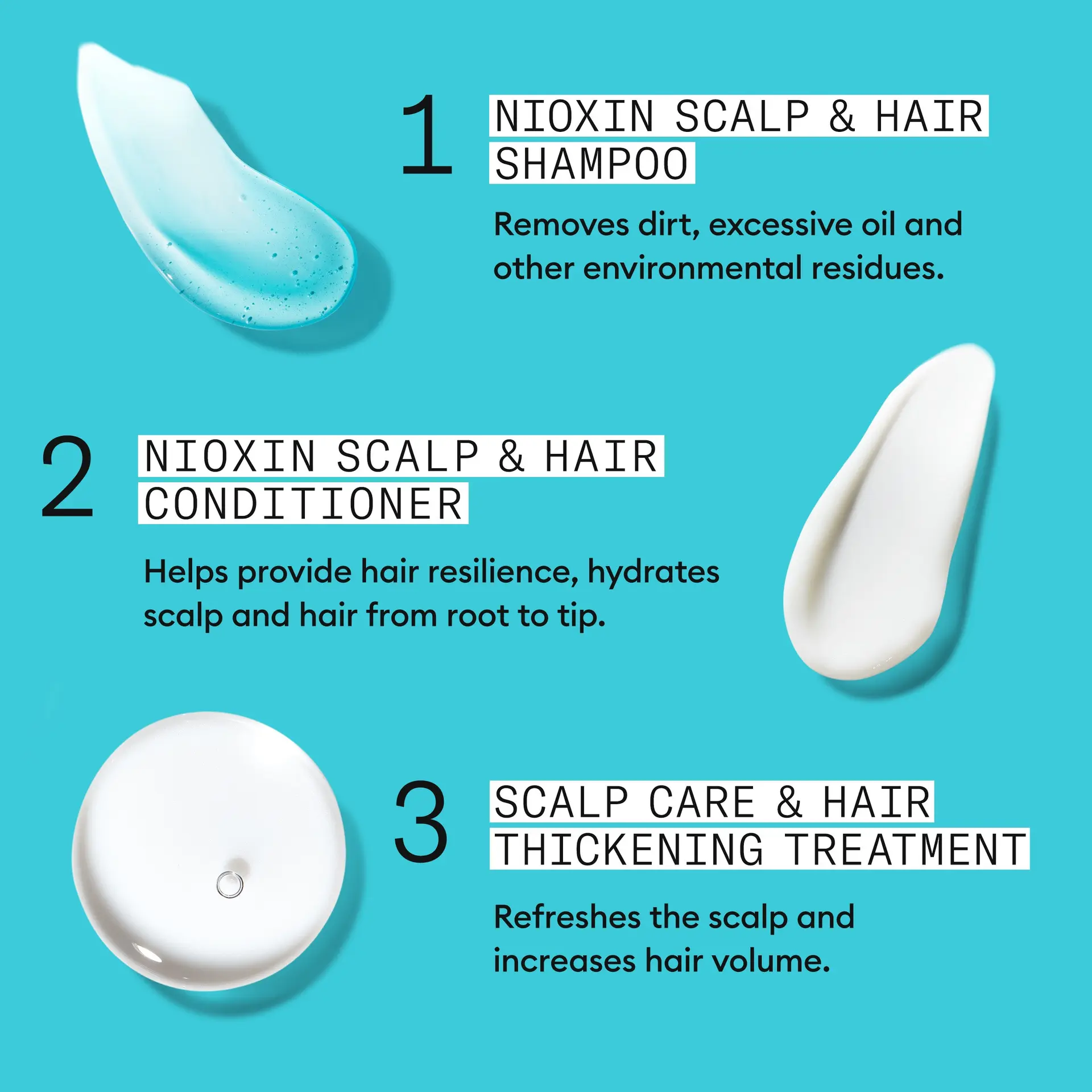 Nioxin Scalp + Hair Thickening System 3 Trial Kit - Image 4