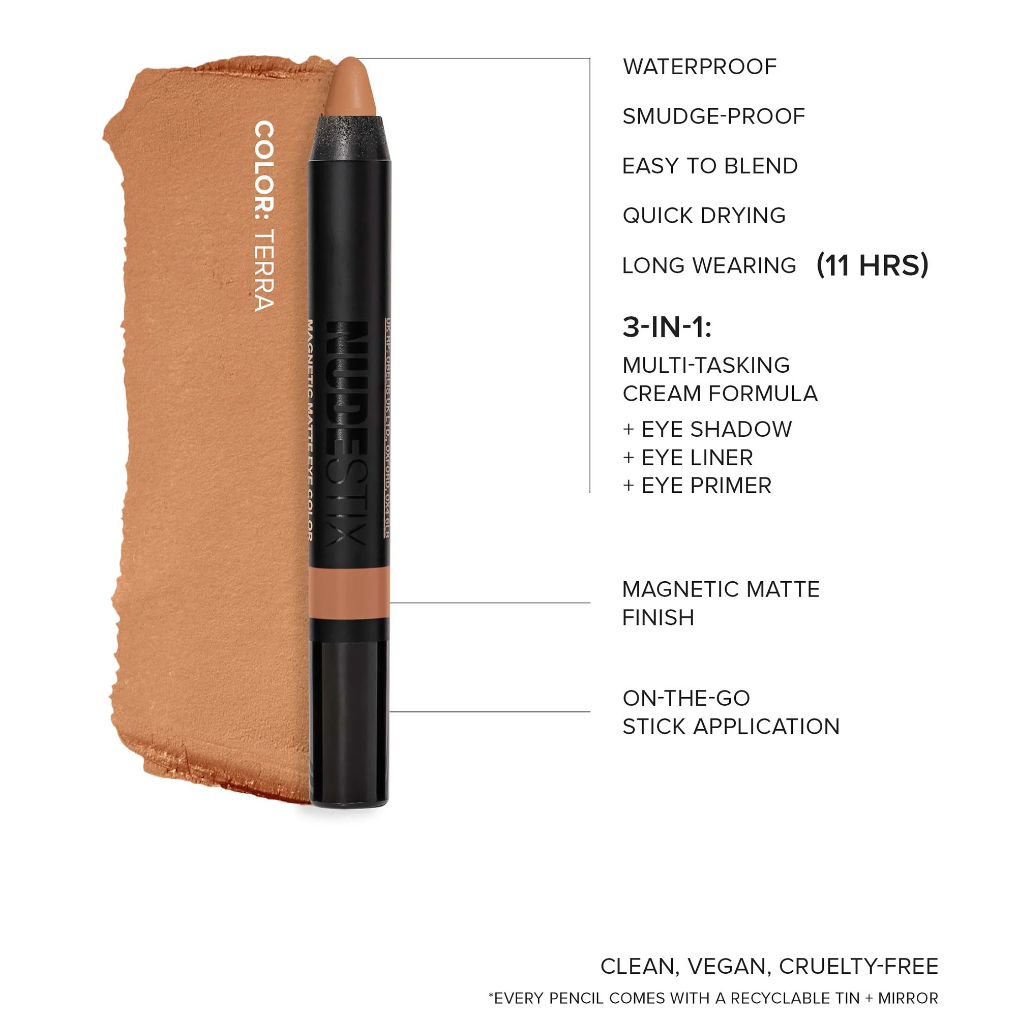 NUDESTIX Magnetic Matte Eye Colour (Various Shades) - Image 28