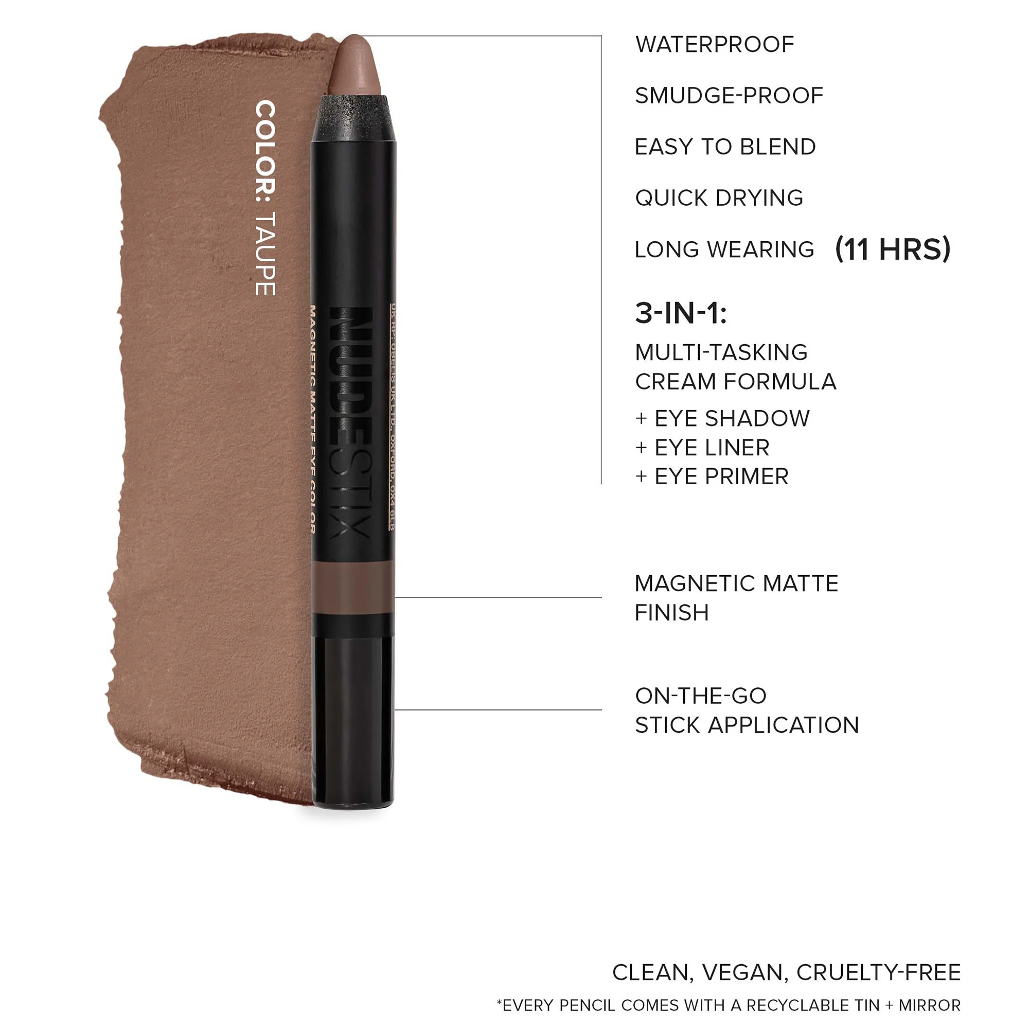 NUDESTIX Magnetic Matte Eye Colour (Various Shades) - Image 35