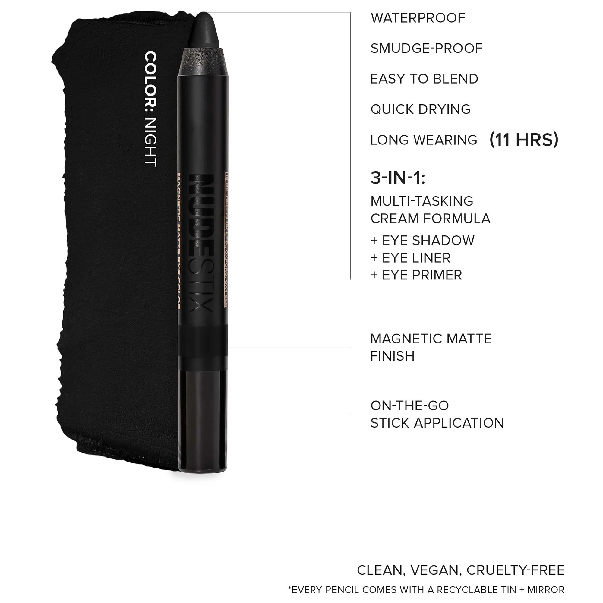 NUDESTIX Magnetic Matte Eye Colour (Various Shades) - Image 6