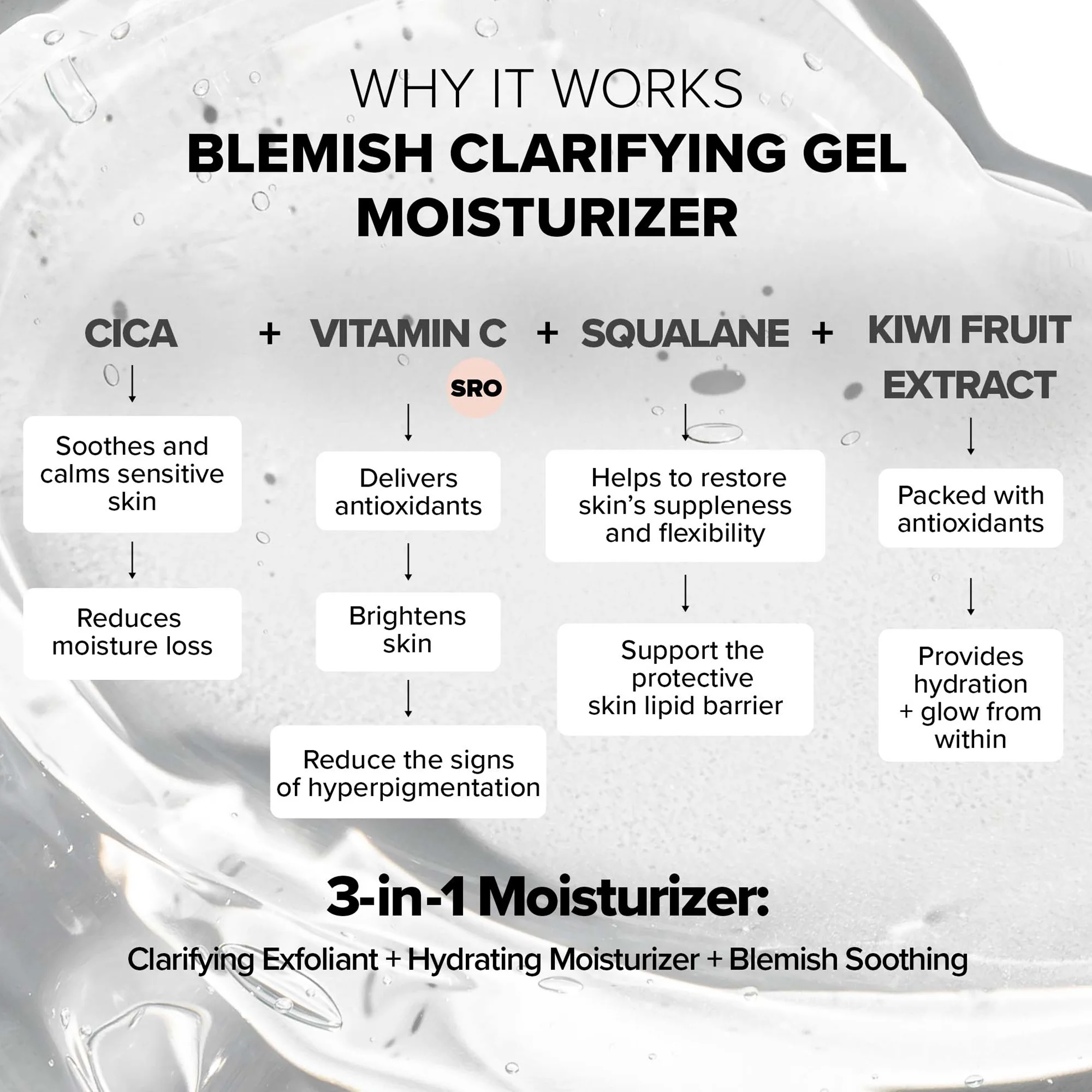 NUDESTIX NUDESKIN Blemish Clarifying Gel Moisturiser 60ml - Image 6