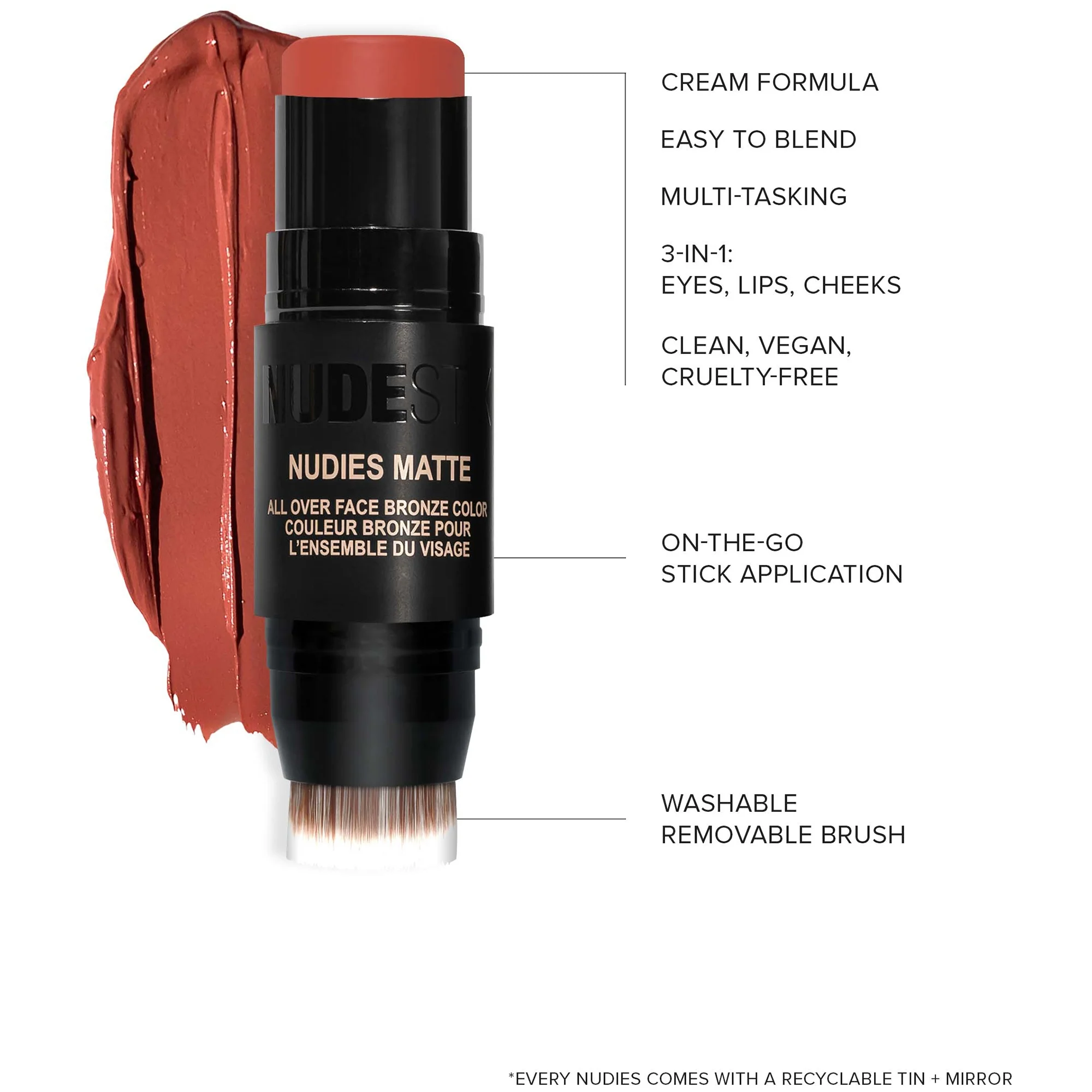 NUDESTIX Nudies Matte All Over Face Bronze Colour (Various Shades) - Image 23