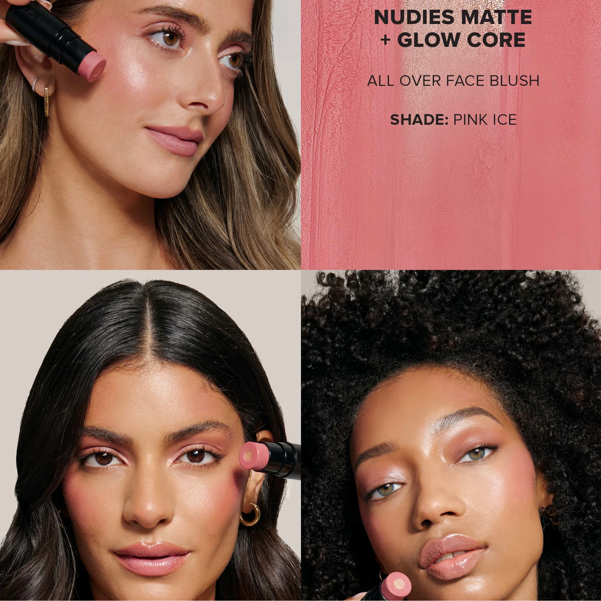 NUDESTIX Nudies Matte and Glow Core All Over Face Blush Colour 6g (Various Shades) - Image 2