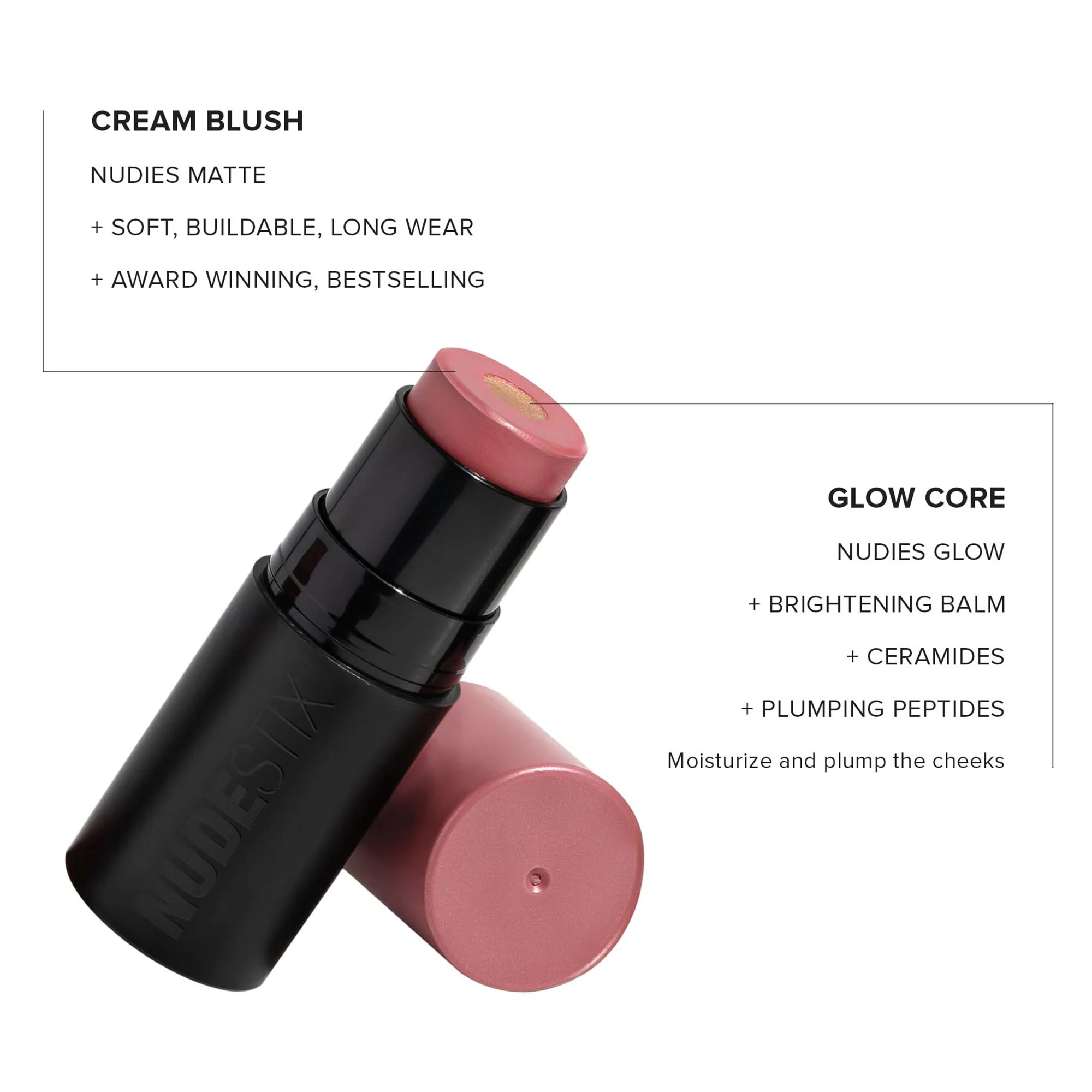 NUDESTIX Nudies Matte and Glow Core All Over Face Blush Colour 6g (Various Shades) - Image 3