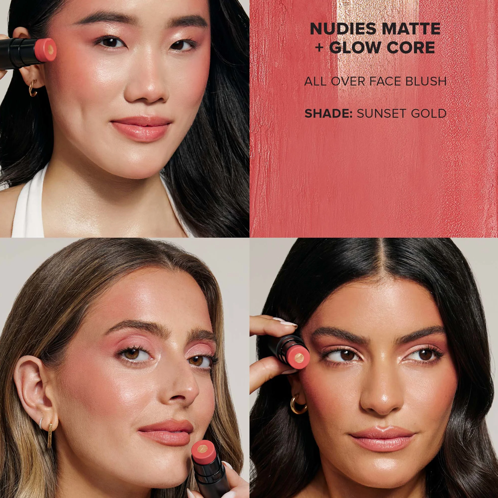 NUDESTIX Nudies Matte and Glow Core All Over Face Blush Colour 6g (Various Shades) - Image 8